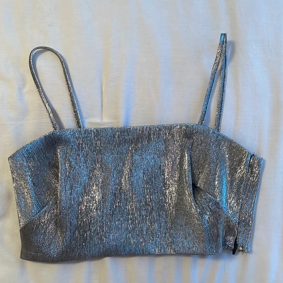 H&M Glittery crop top size x-small - Picture 2 of 6